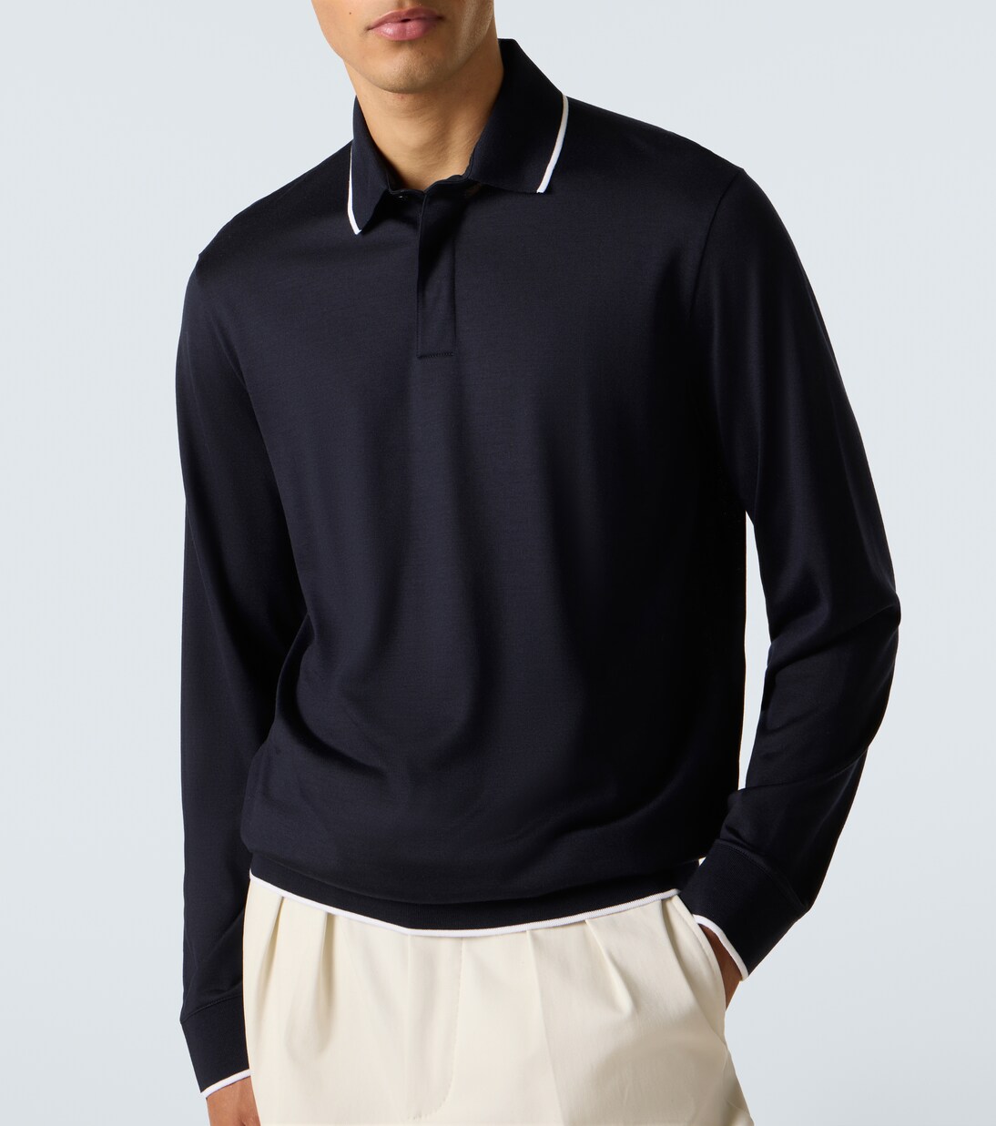 Waitaki virgin wool polo shirt | Loro Piana