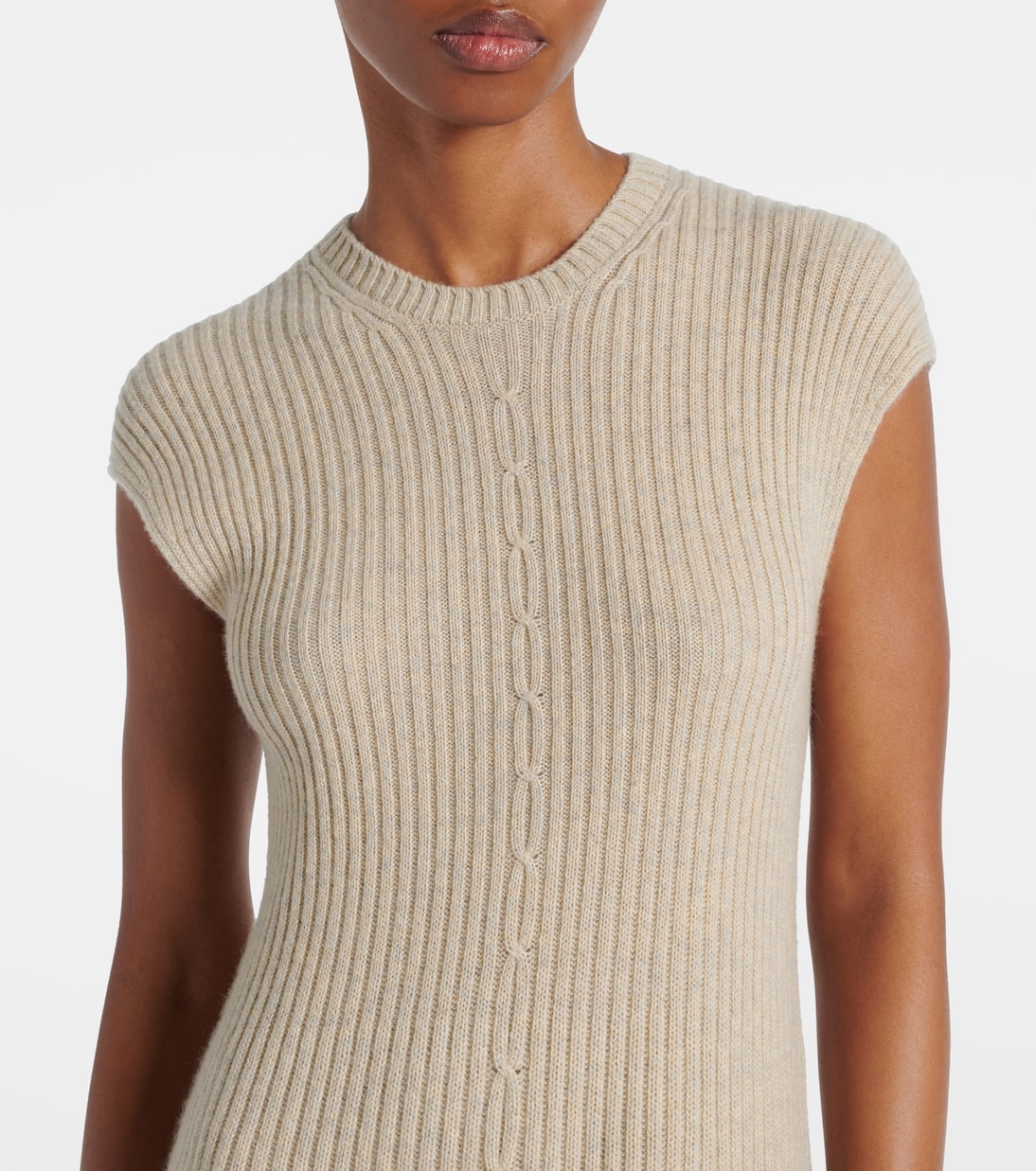 Ribbed-knit cashmere midi dress | Loro Piana