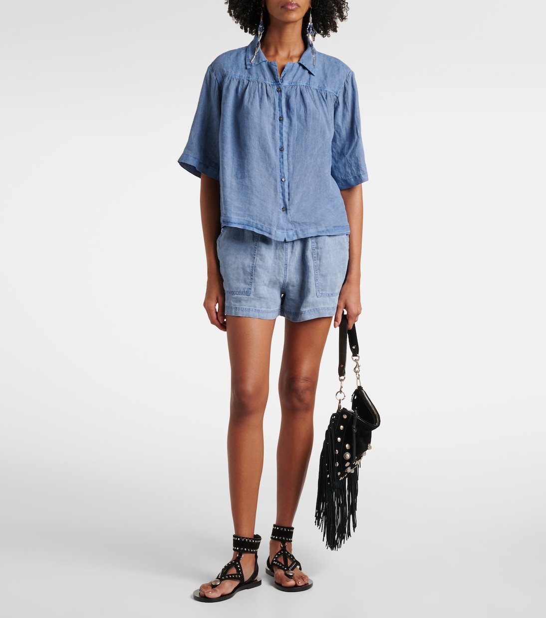 Short Sutton en lin | Velvet