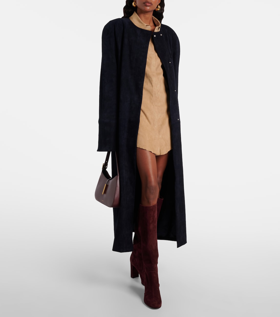 Mantel Dietrich aus Veloursleder | Stouls