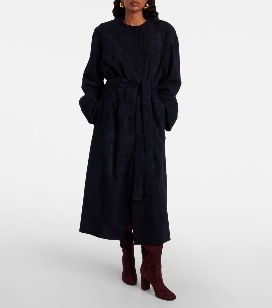 Mantel Dietrich aus Veloursleder | Stouls