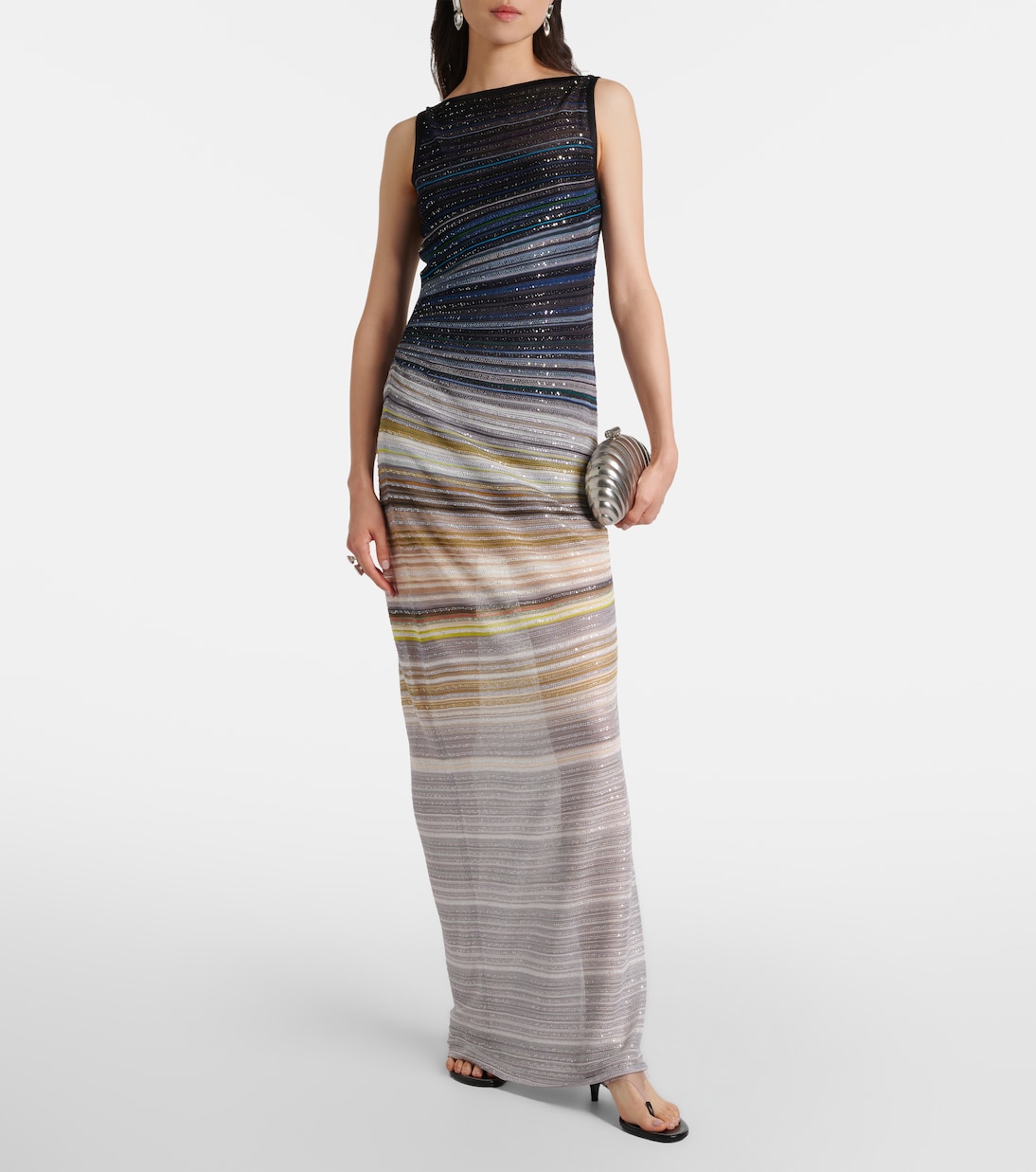 Maxikleid aus Lamé mit Pailletten | Missoni