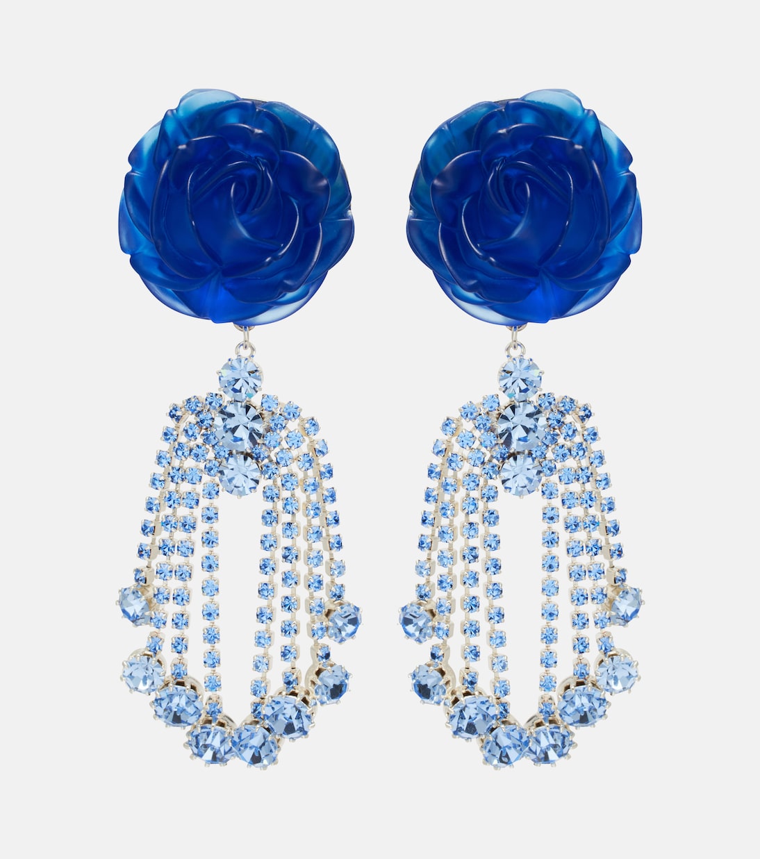 Embellished floral drop earrings | Magda Butrym