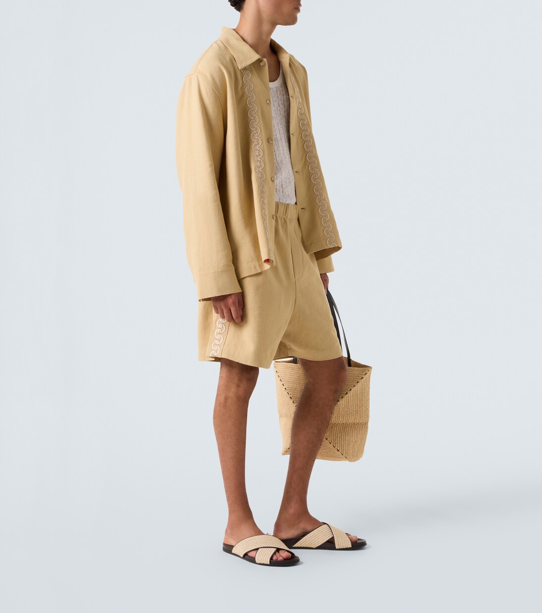 Bestickte Hemdjacke | Commas