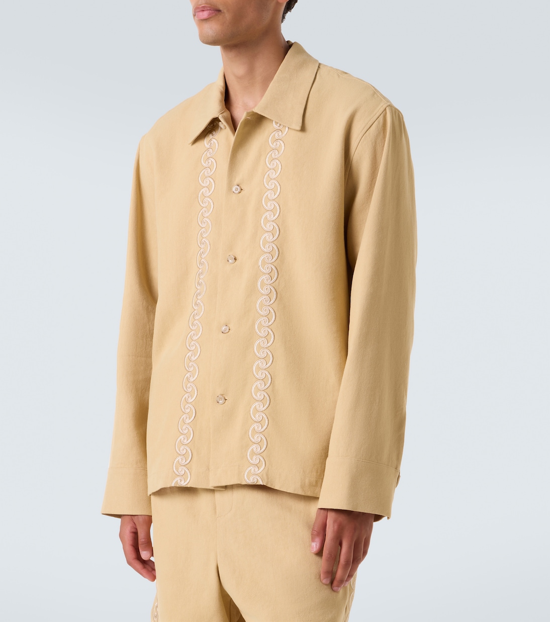 Bestickte Hemdjacke | Commas