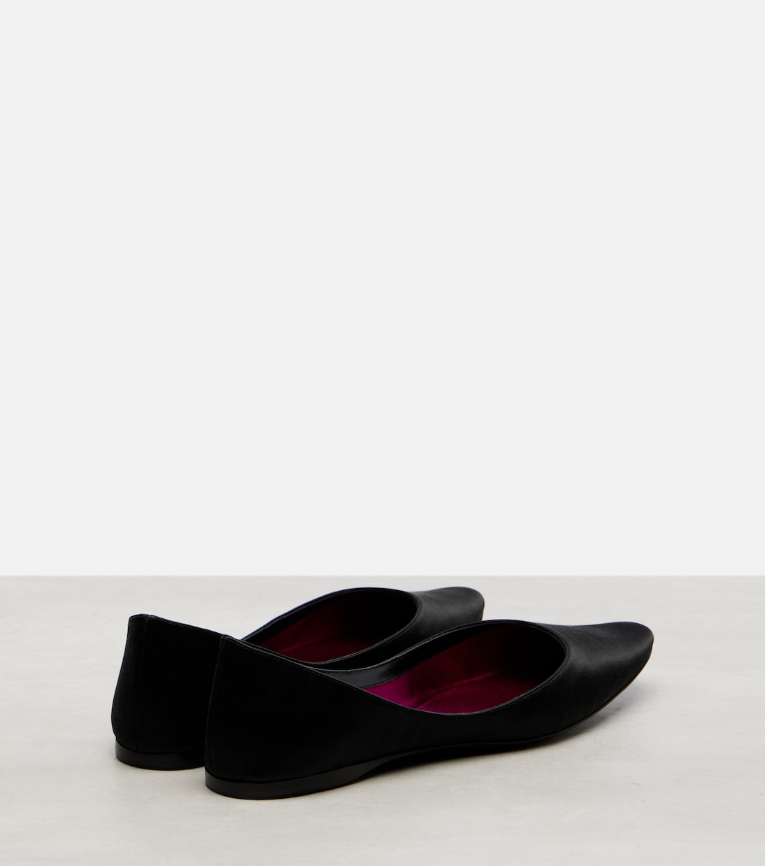 Lou satin crêpe ballet flats | Saint Laurent