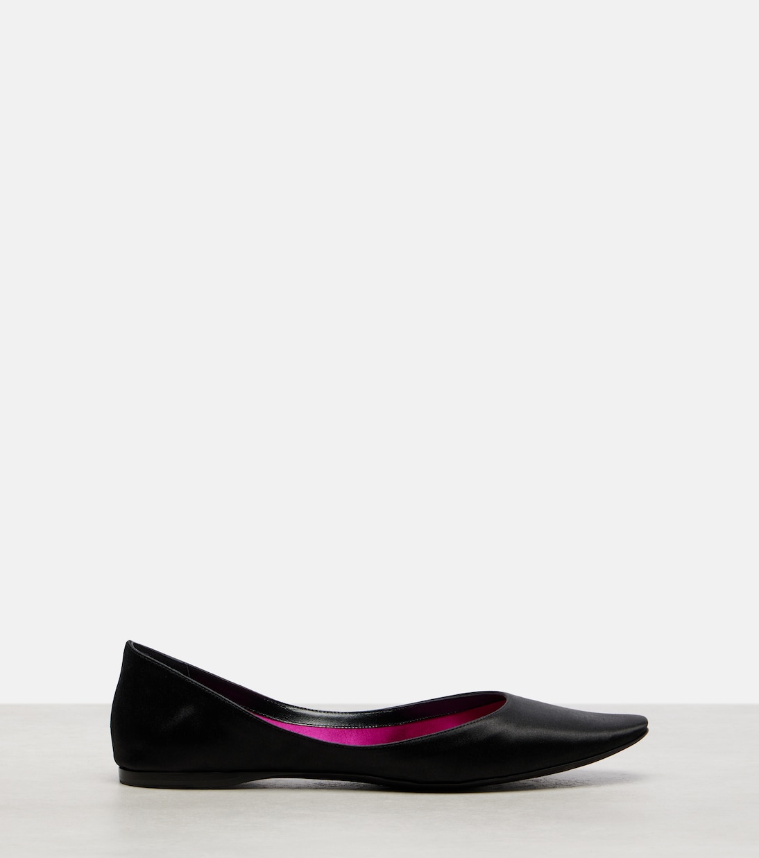 Lou satin crêpe ballet flats | Saint Laurent