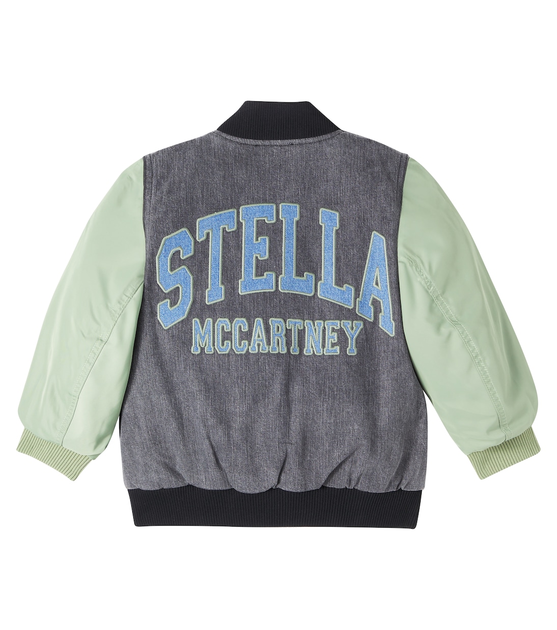 Paneled denim bomber jacket | Stella McCartney Kids