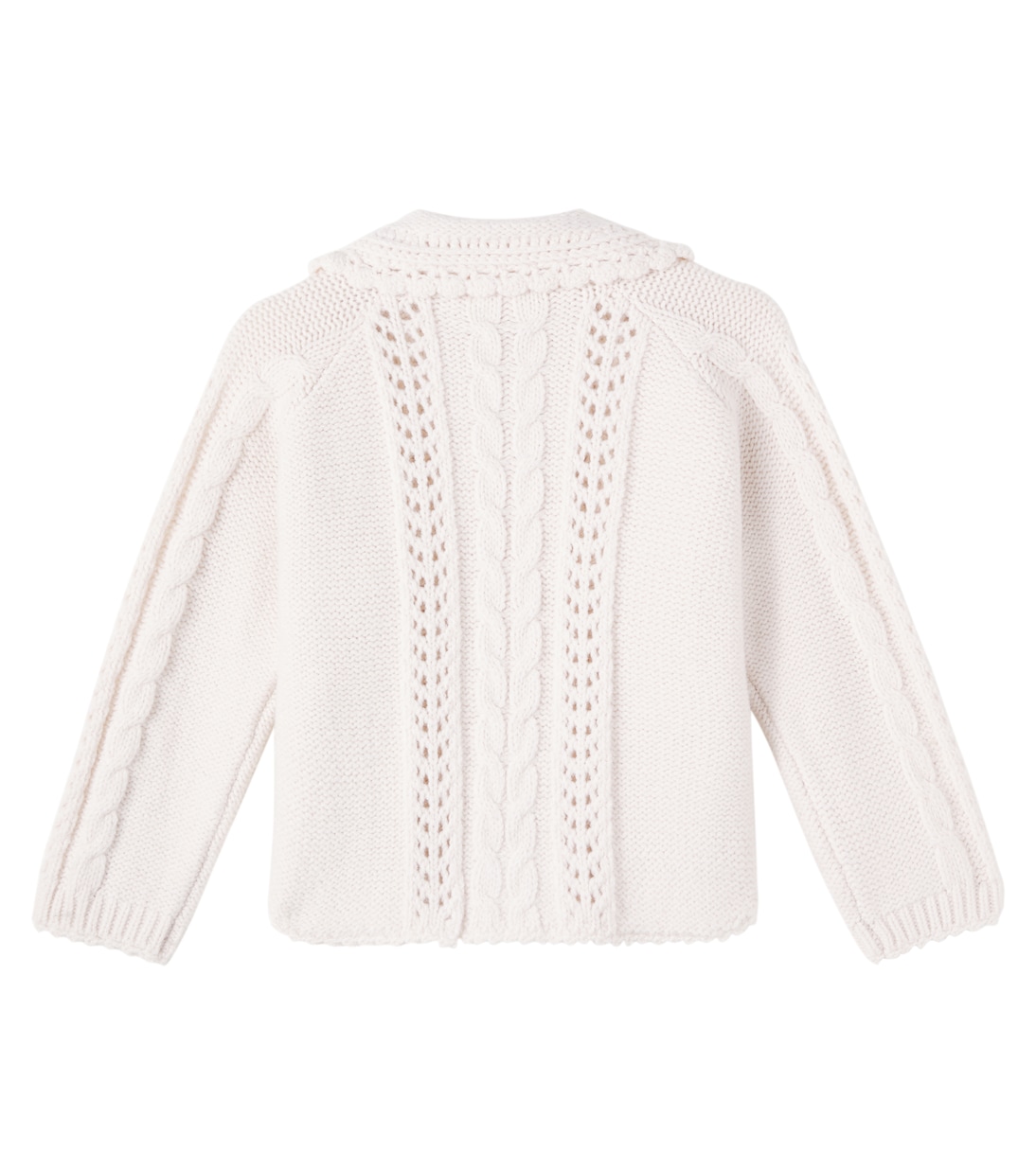 Khellana cable-knit floral cardigan | Louise Misha