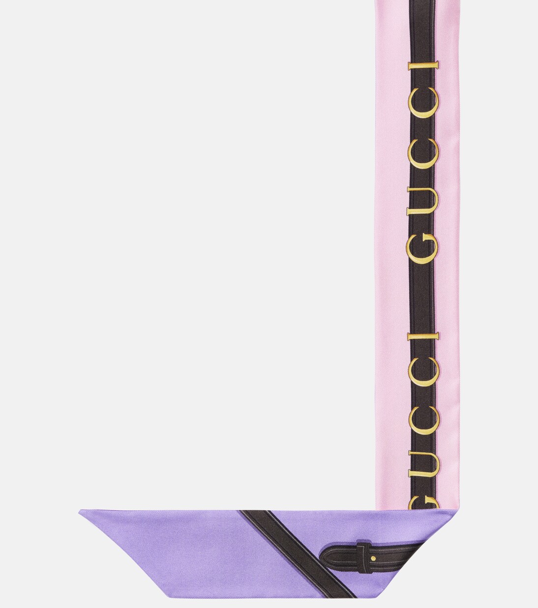 Printed silk twill scarf | Gucci