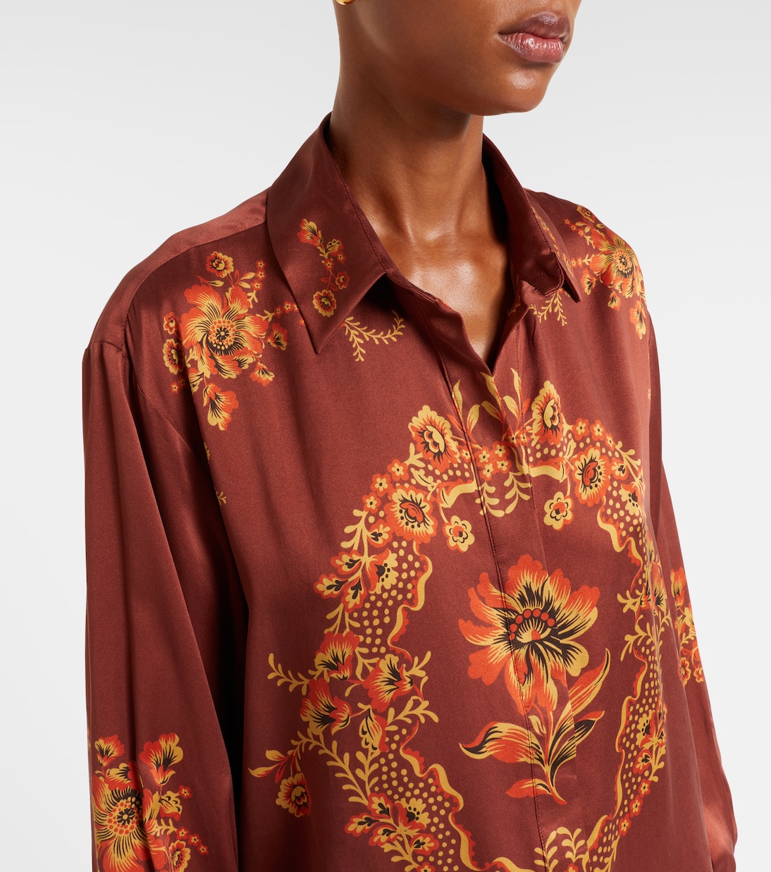 Hemd Seraphina aus Seidensatin | Alémais