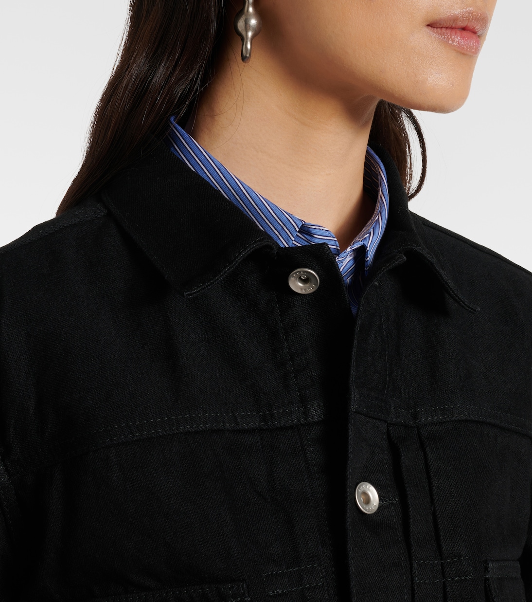 Layered denim jacket | Sacai