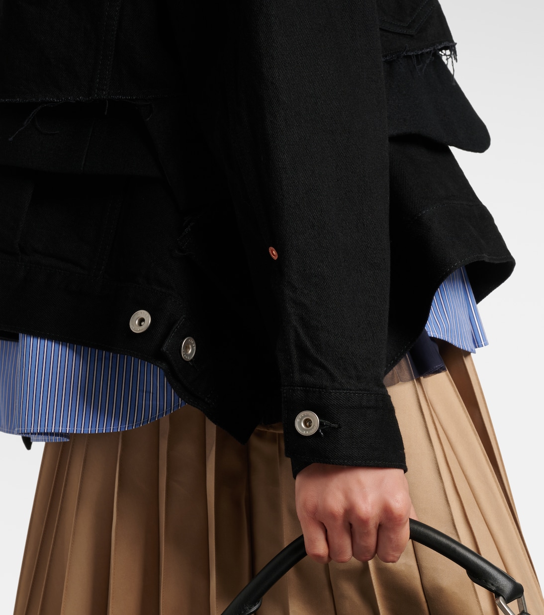 Layered denim jacket | Sacai