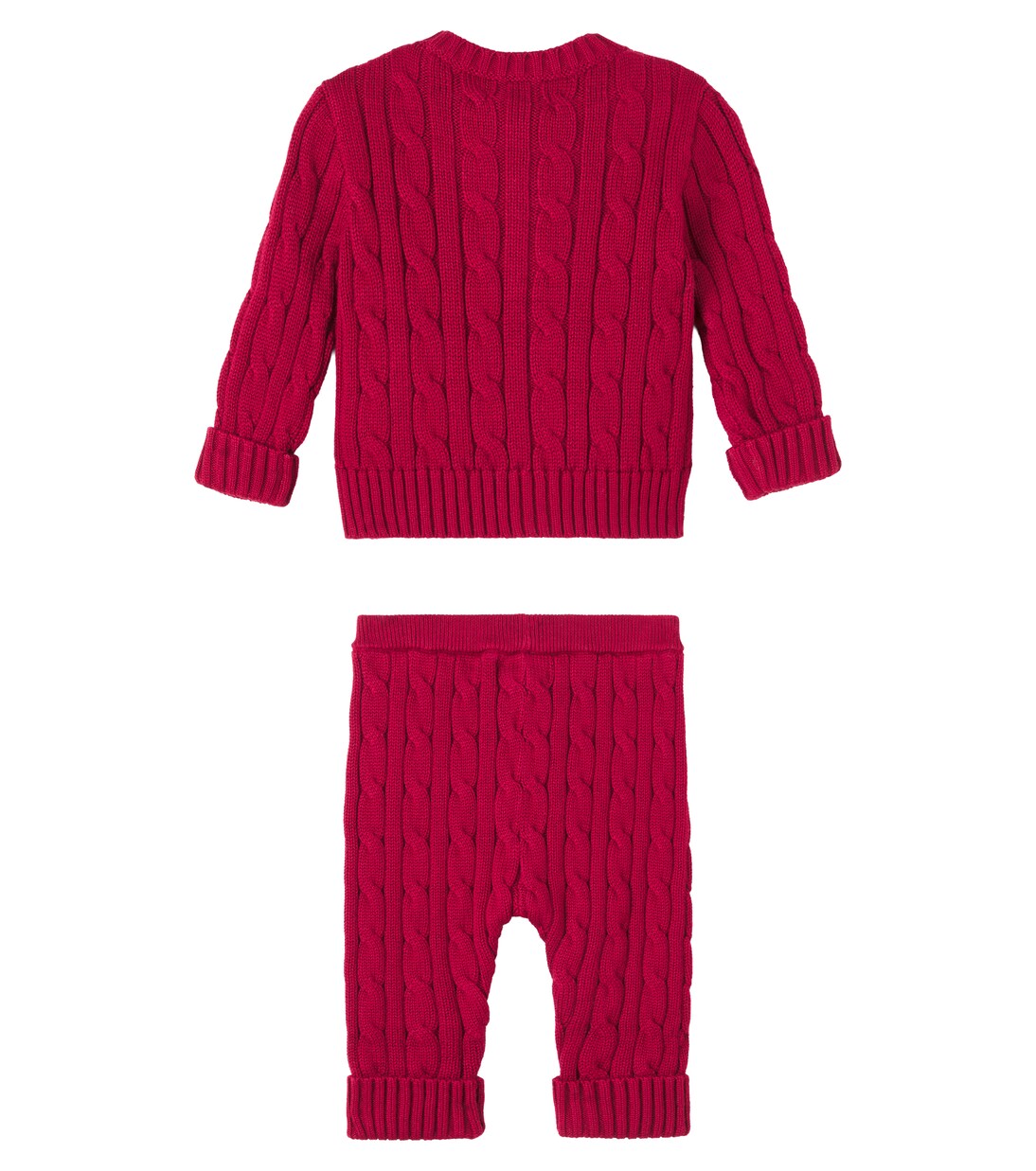 Baby cotton cardigan and pants set | Polo Ralph Lauren Kids