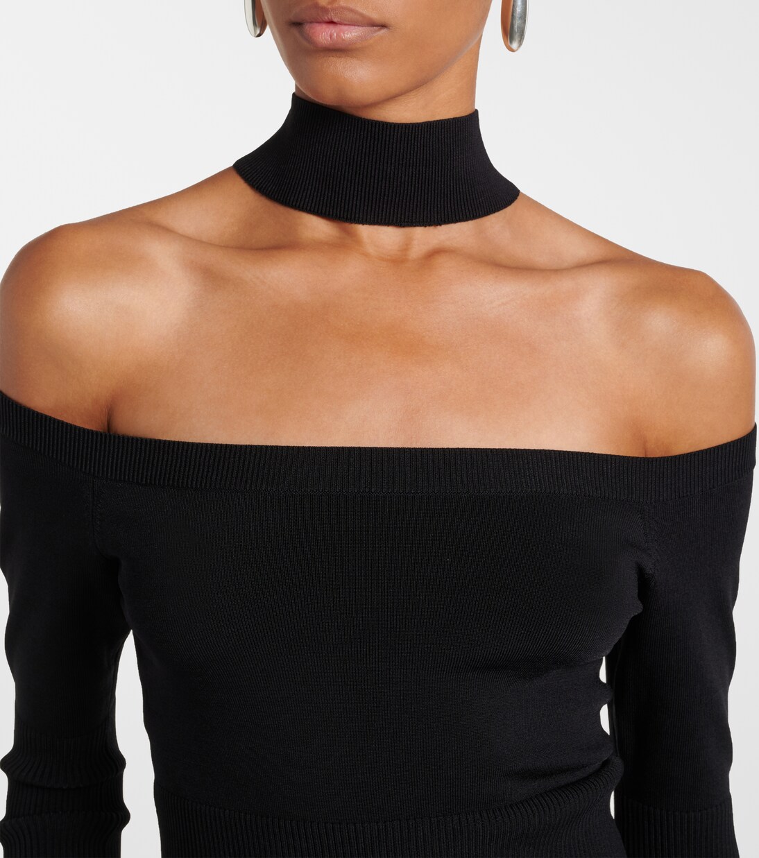 Lila ribbed-knit off-shoulder top | Simkhai