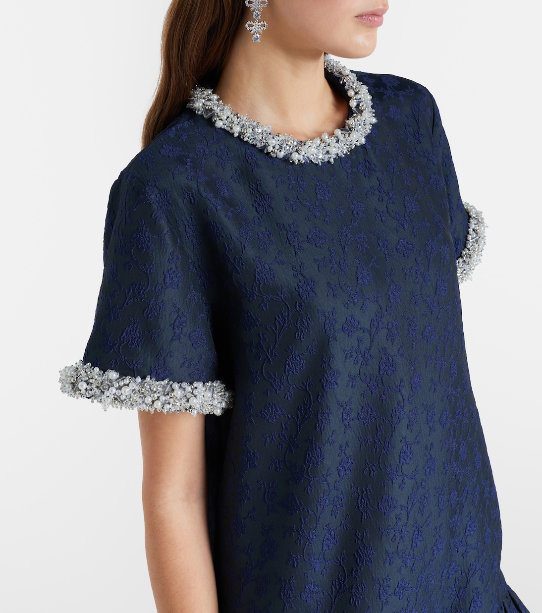 Verziertes Minikleid Alison aus Jacquard | Simkhai