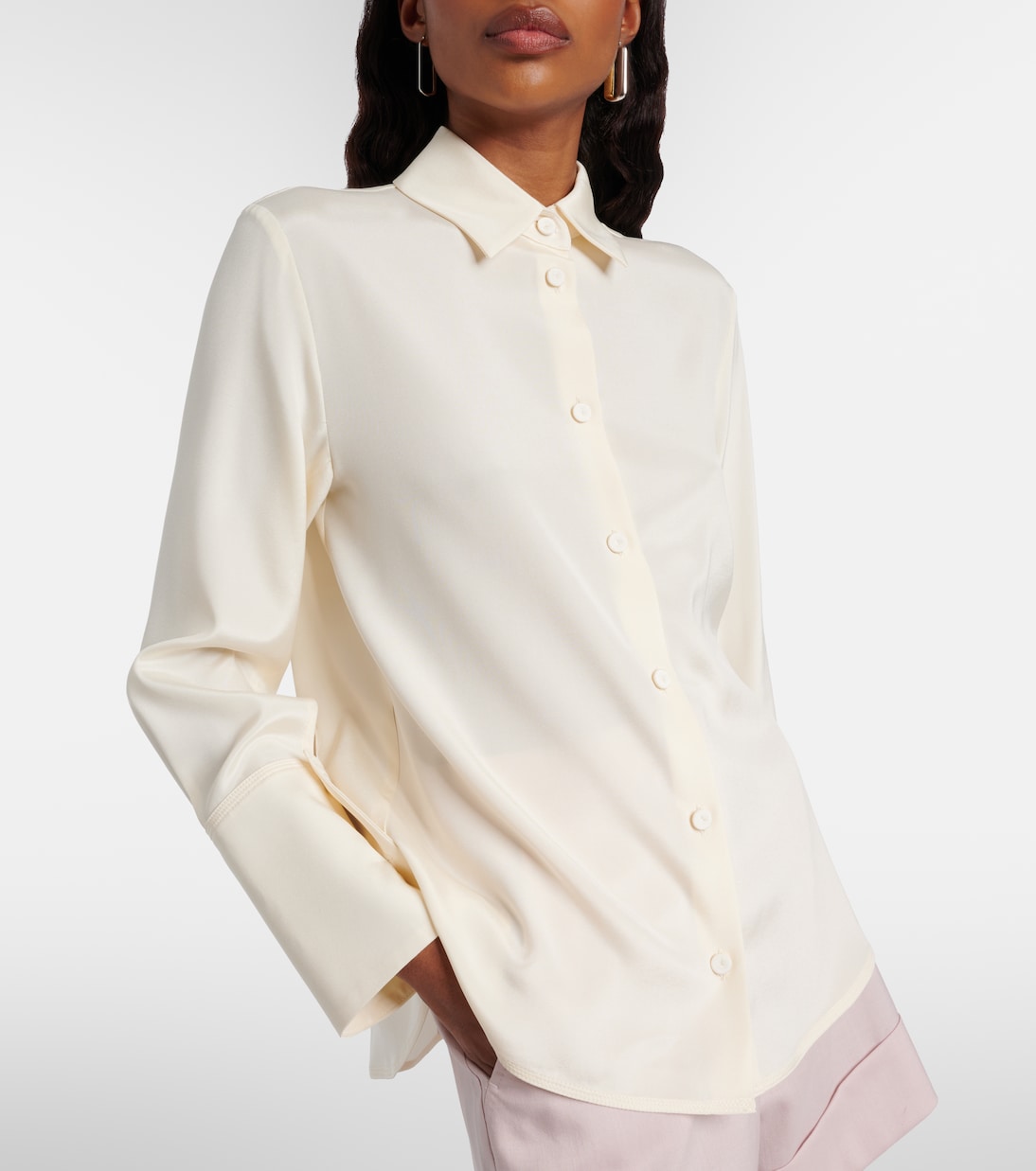 Voliera silk-blend cady shirt | Max Mara