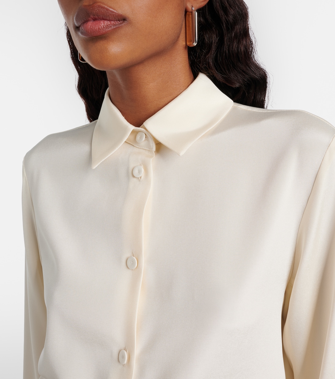 Voliera silk-blend cady shirt | Max Mara