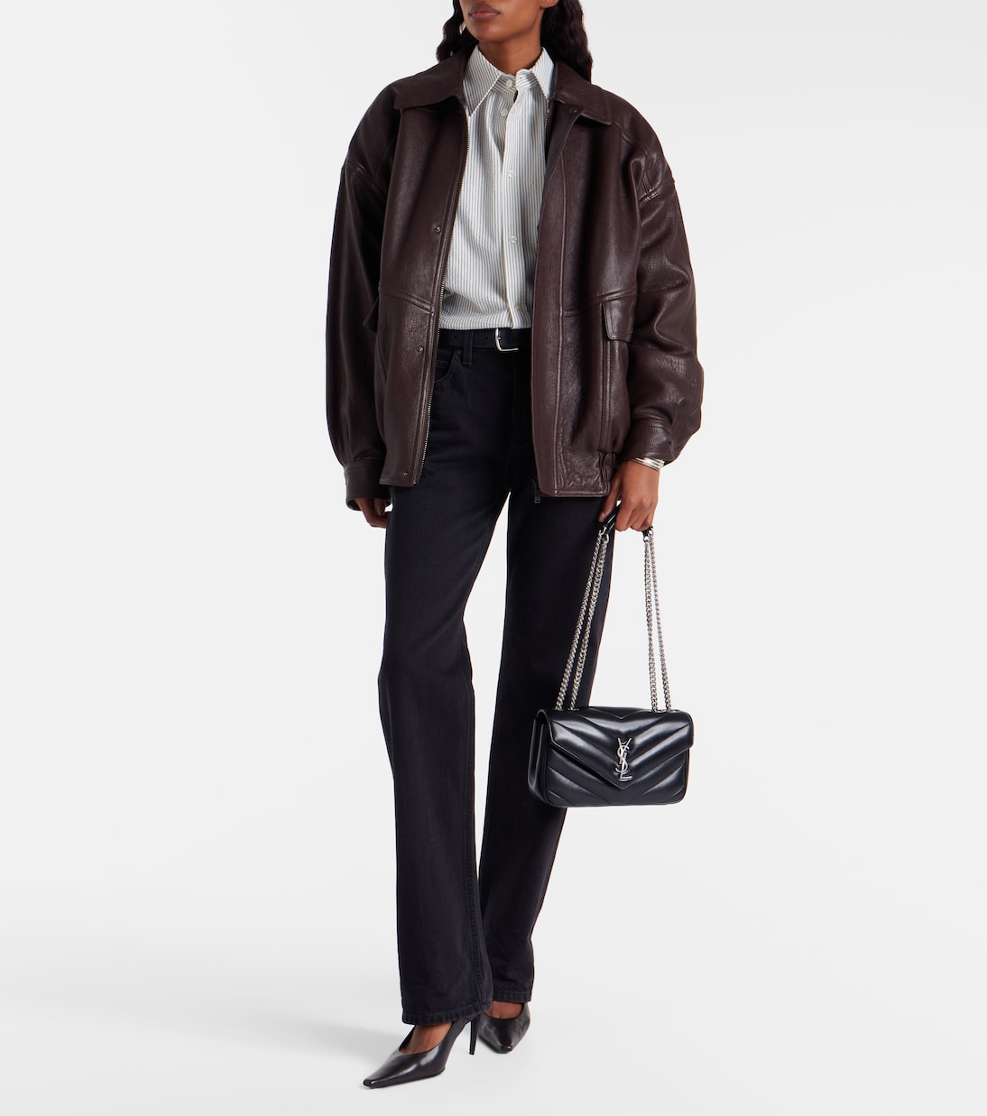 Loulou Small leather shoulder bag | Saint Laurent