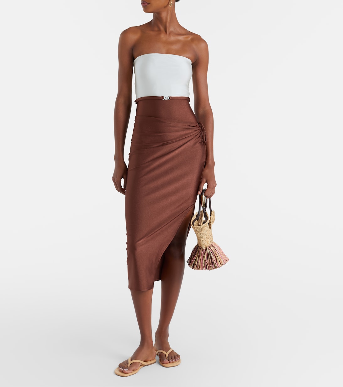 Midirock Solid Ruched  | Adriana Degreas