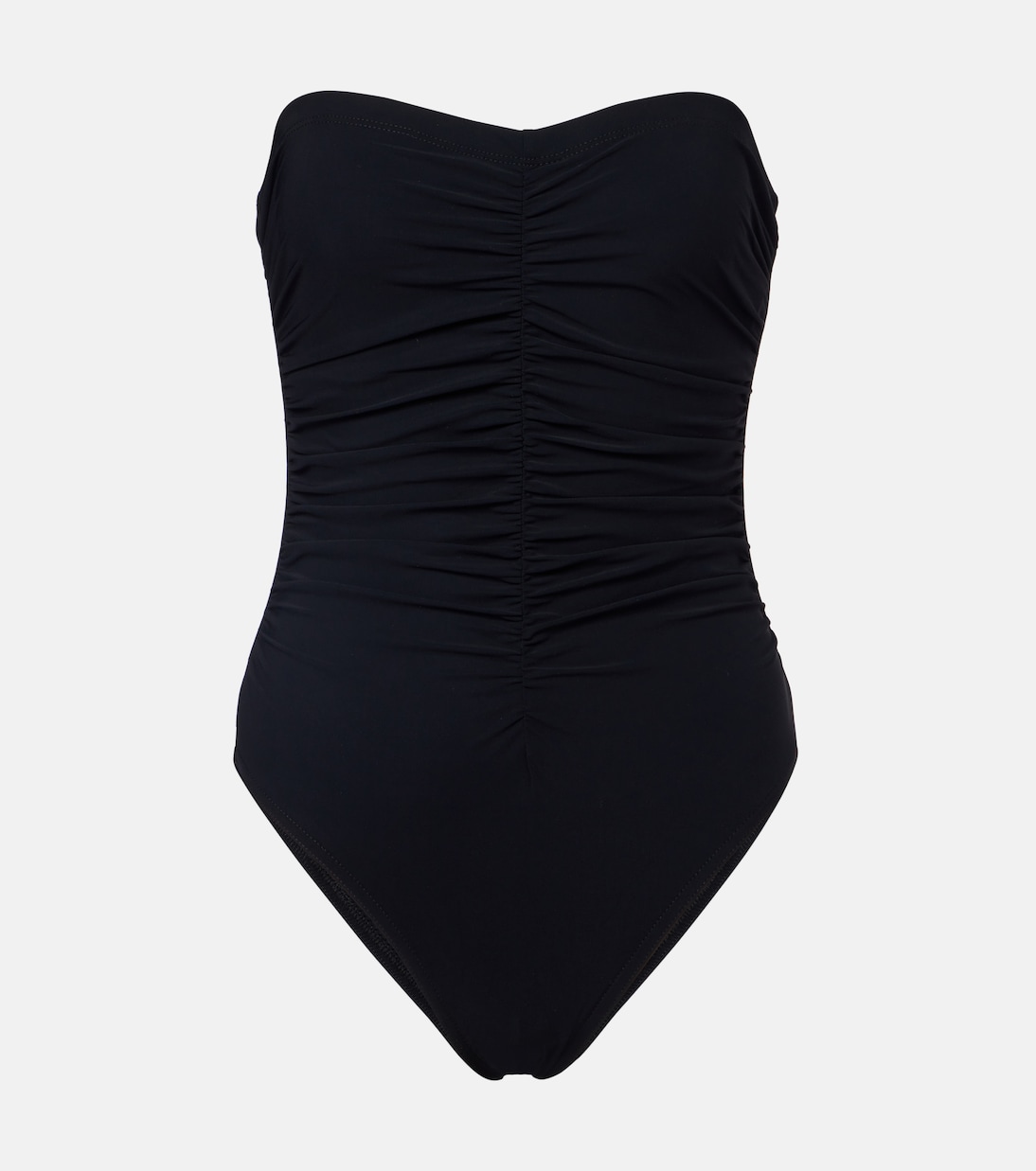 Basics ruched strapless swimsuit | Karla Colletto