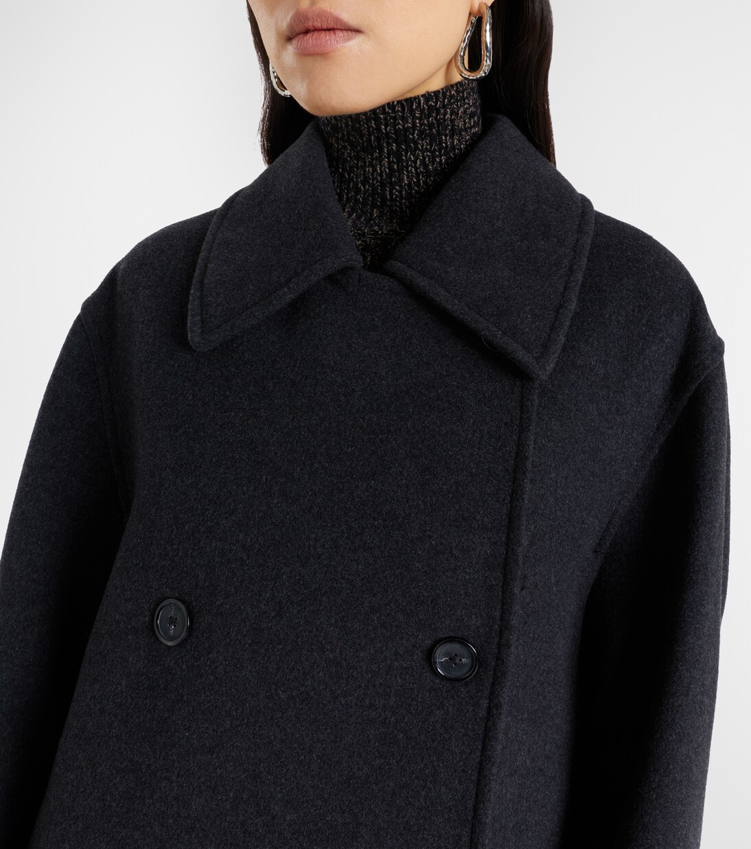 Shield double-breasted wool-blend coat | Toteme