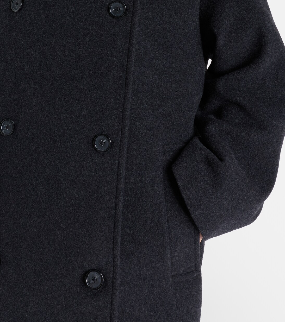 Shield double-breasted wool-blend coat | Toteme