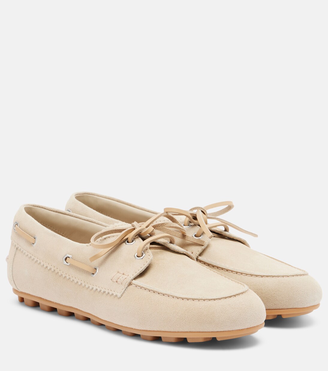 H693 suede boat shoes  | Hogan