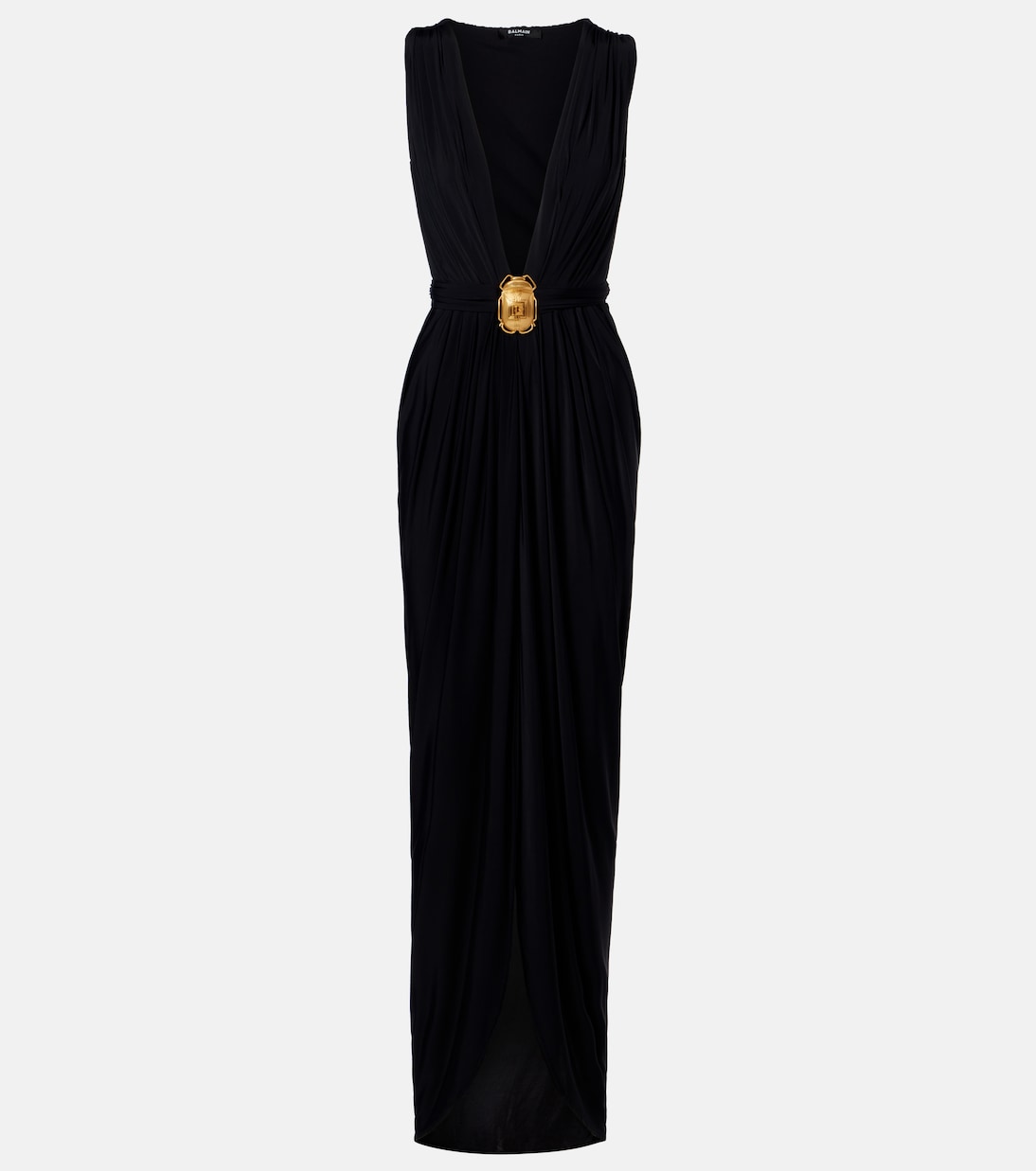 Embellished jersey maxi dress | Balmain