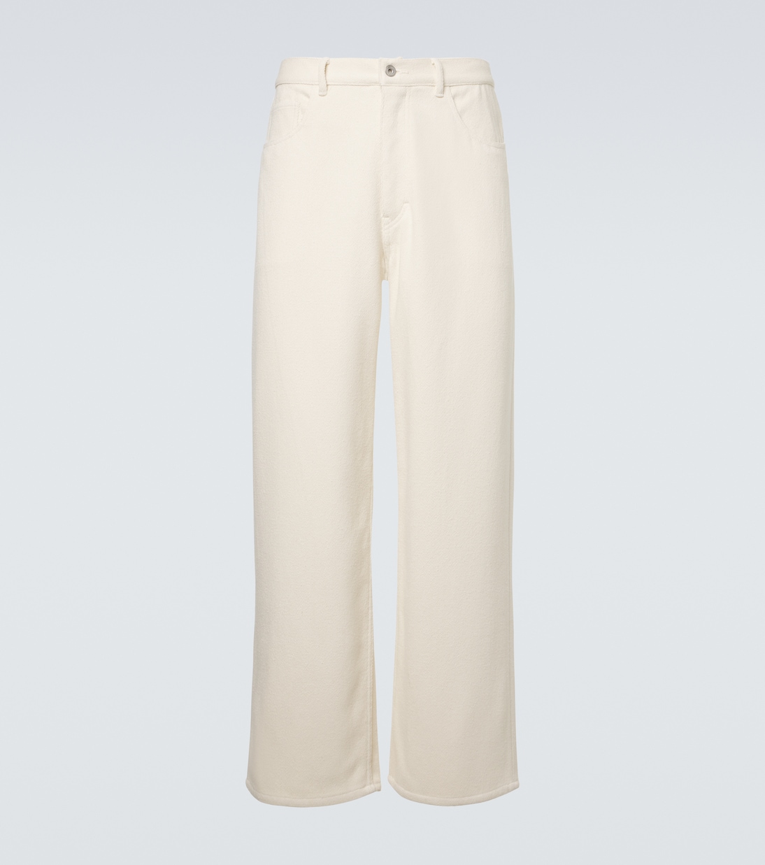 Silk denim wide-leg pants | Auralee