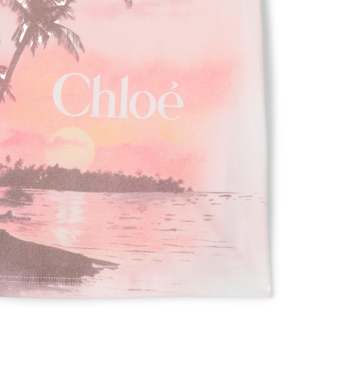Logo printed cotton jersey T-shirt | Chloé Kids