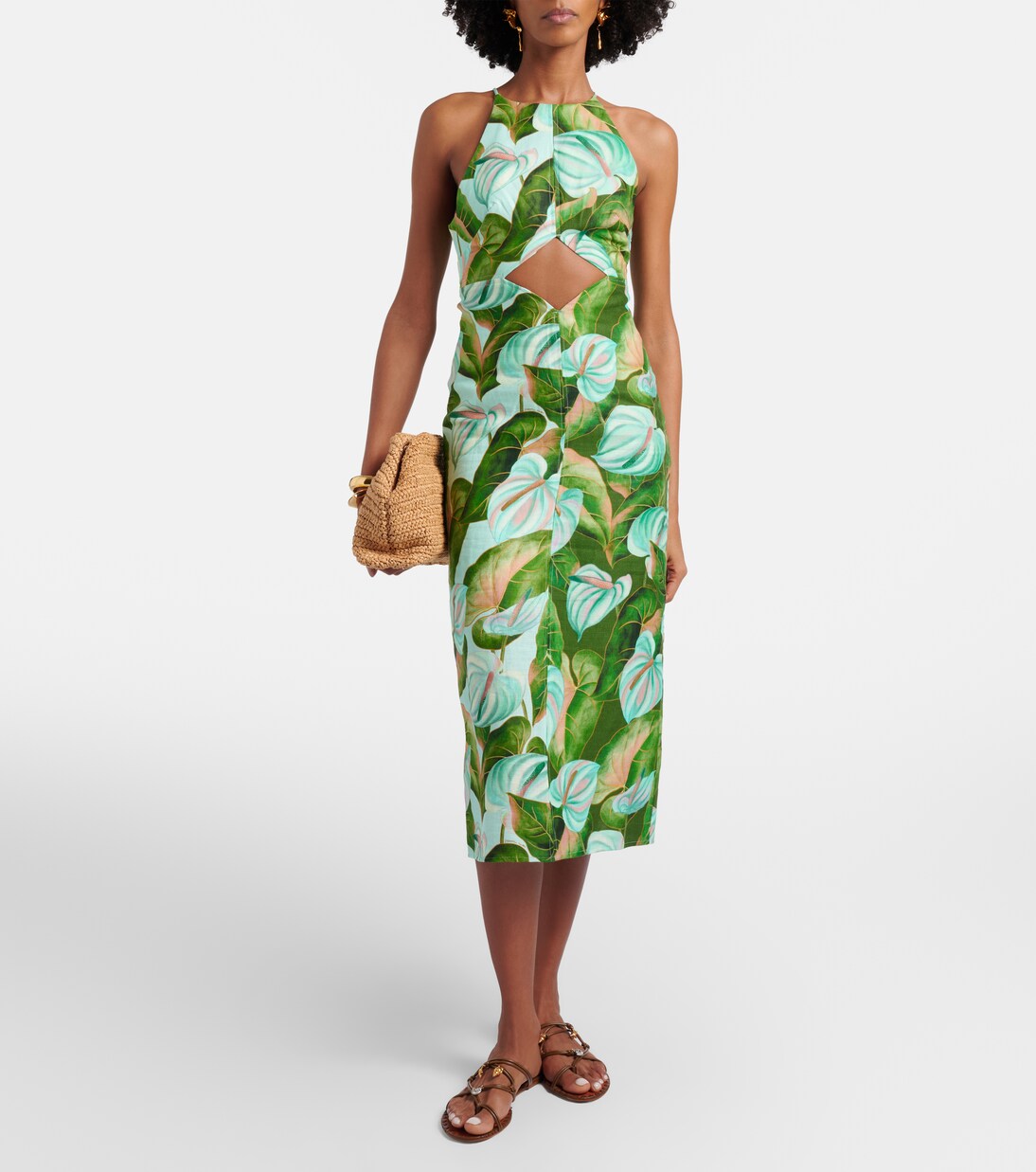 Embellished leather sandals | Farm Rio