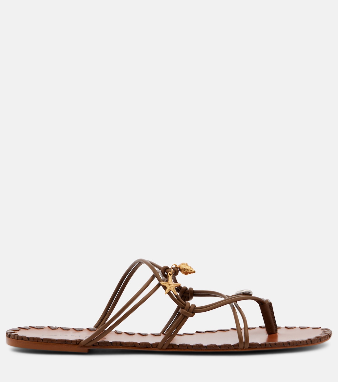 Embellished leather sandals | Farm Rio