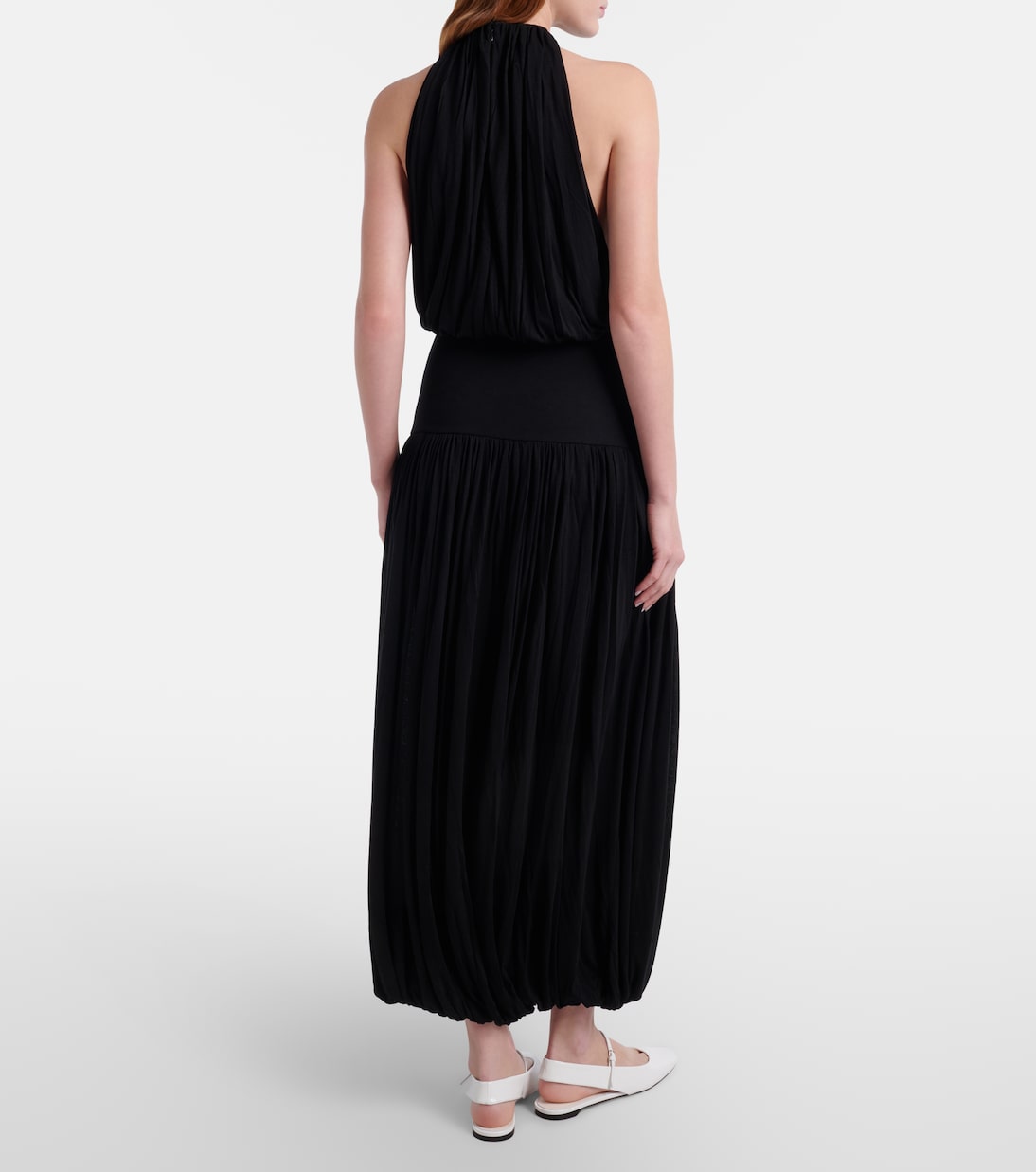 Gathered jersey midi dress | Toteme