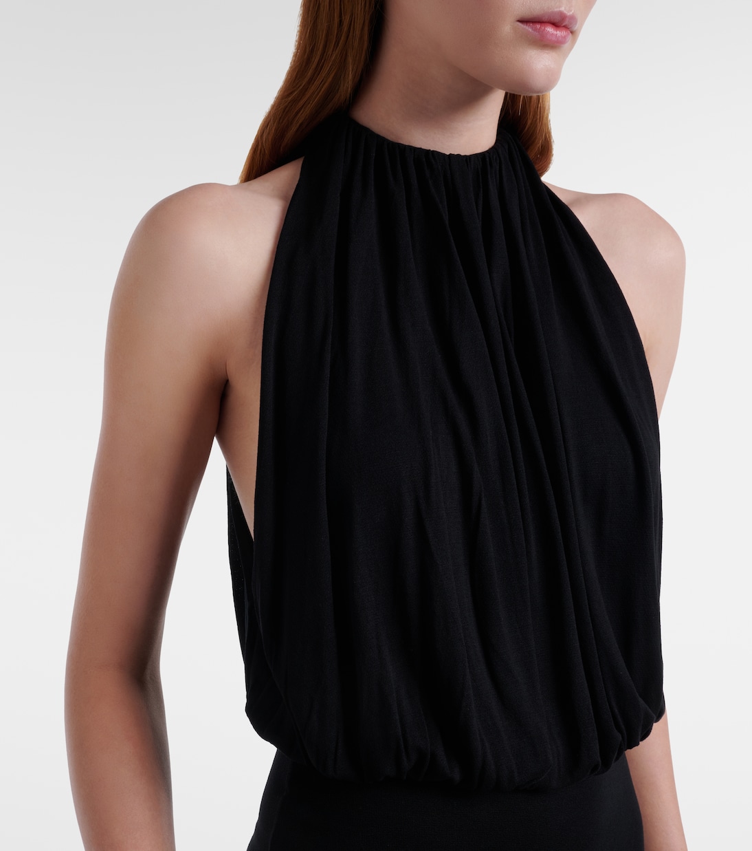 Gathered jersey midi dress | Toteme