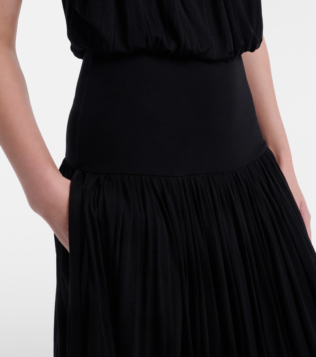 Gathered jersey midi dress | Toteme