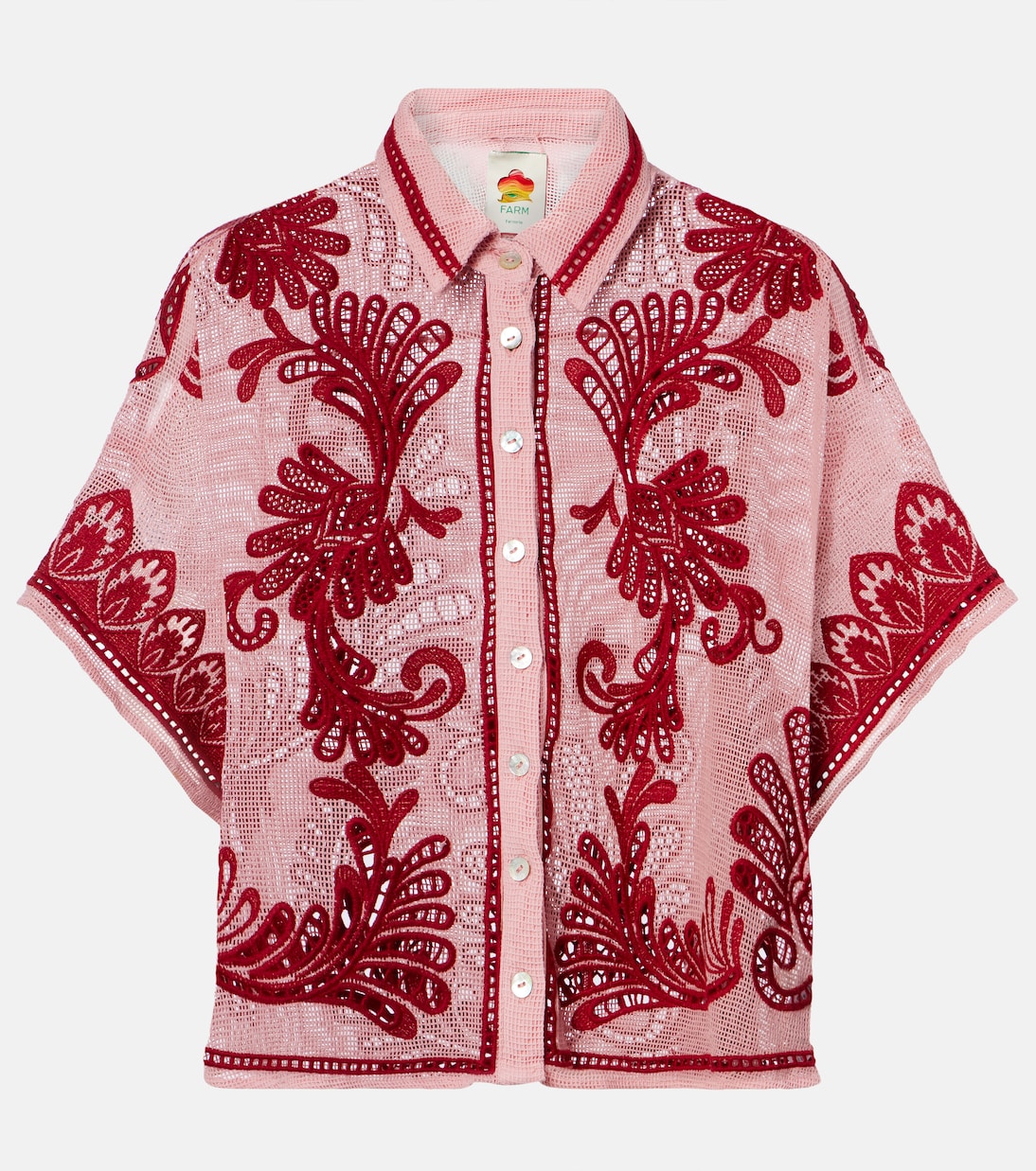 Besticktes Hemd Arabesc aus Baumwolle | Farm Rio