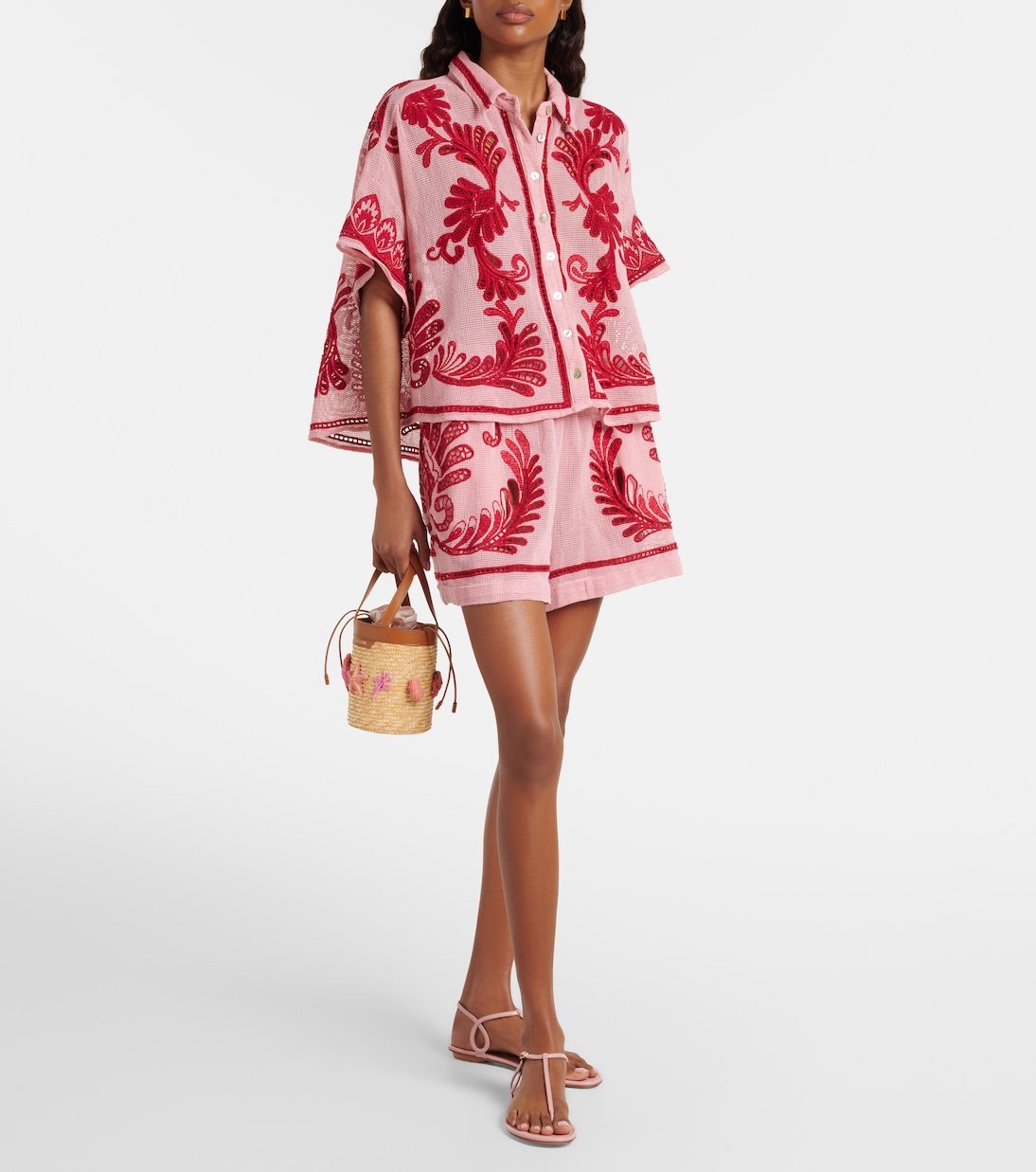 Besticktes Hemd Arabesc aus Baumwolle | Farm Rio