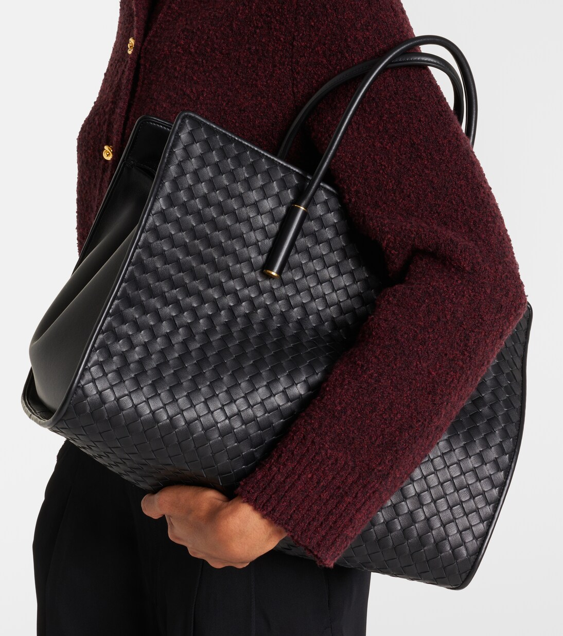Barbara Medium leather tote bag | Bottega Veneta