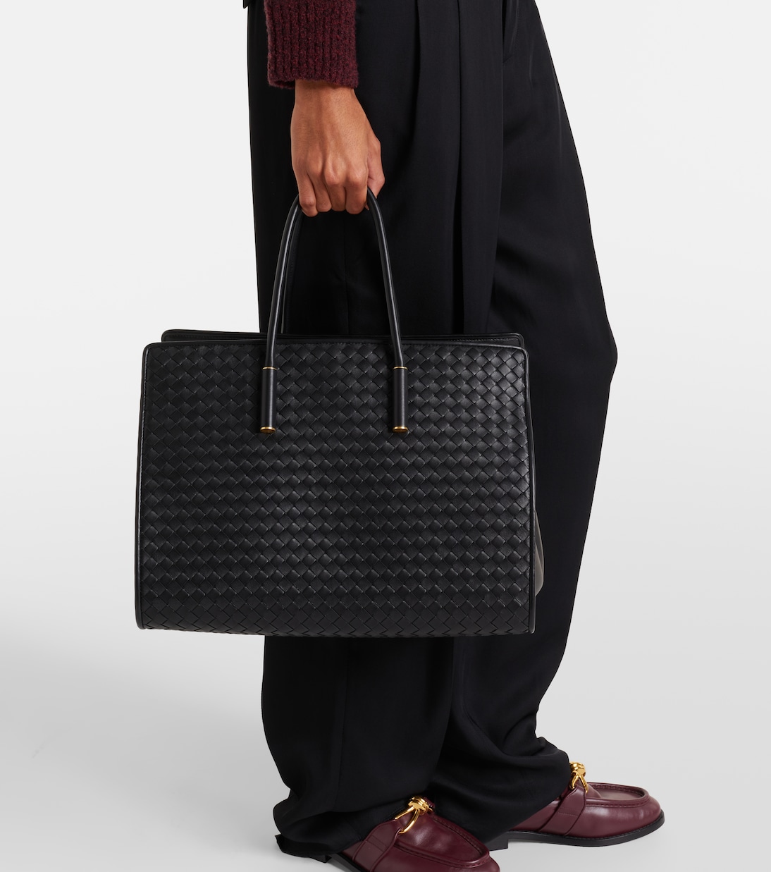 Barbara Medium leather tote bag | Bottega Veneta