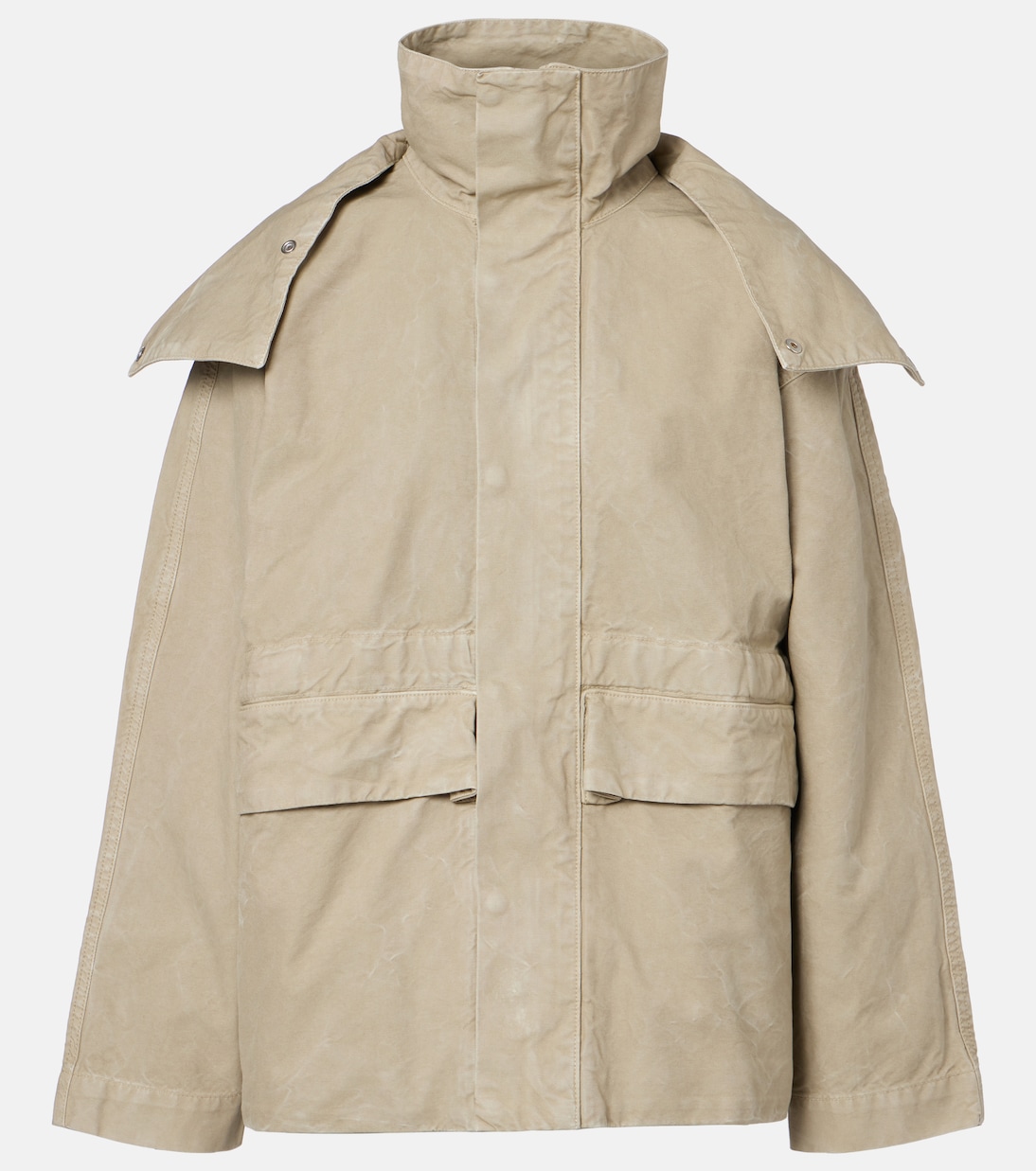 Hooded cotton canvas jacket | Victoria Beckham