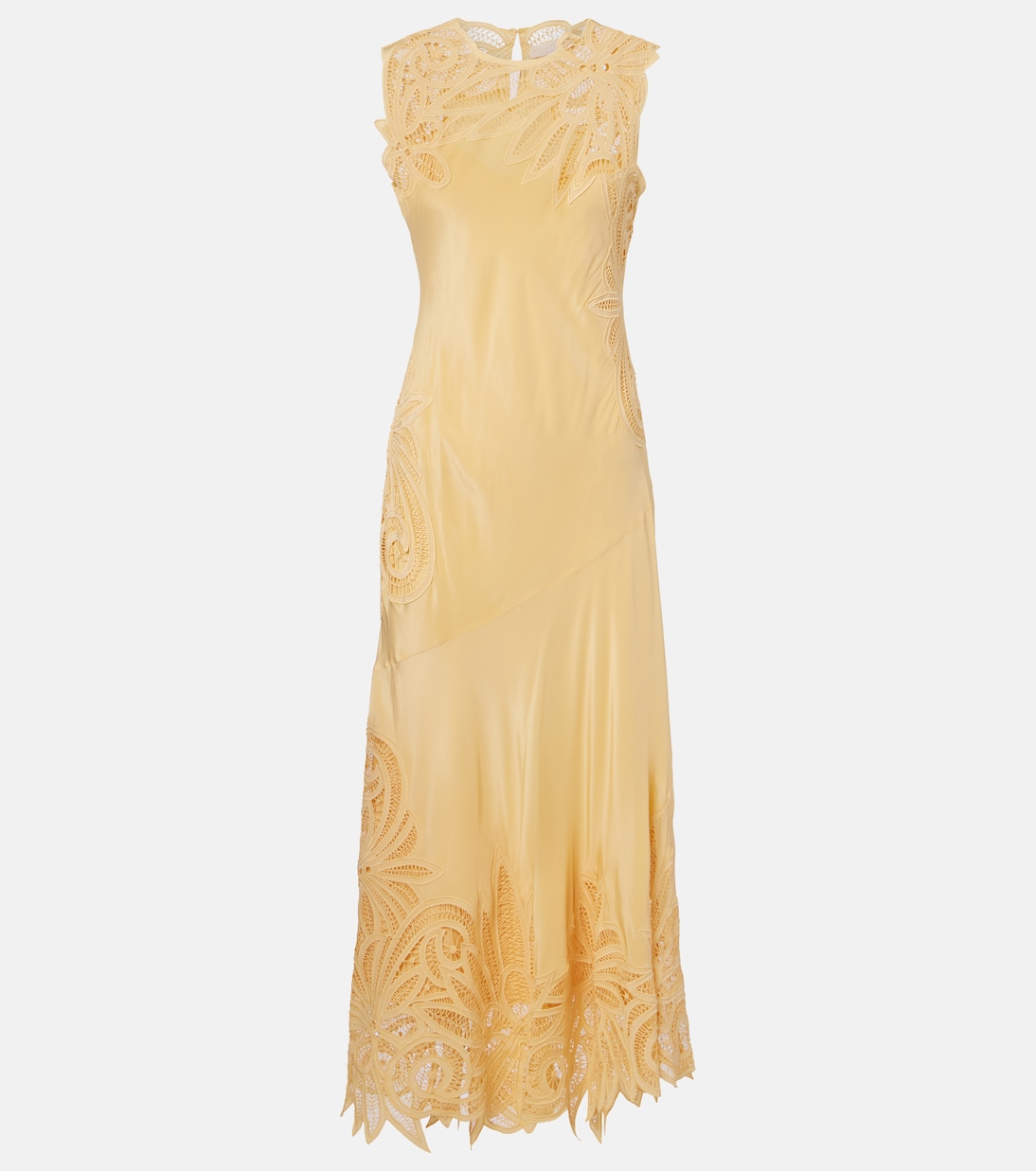 Idra lace-trimmed silk maxi dress | Ulla Johnson