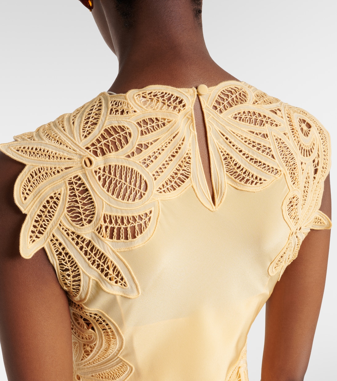 Idra lace-trimmed silk maxi dress | Ulla Johnson