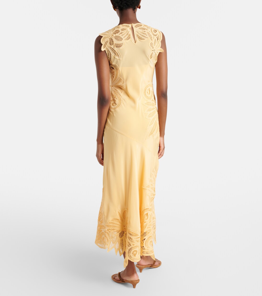 Idra lace-trimmed silk maxi dress | Ulla Johnson