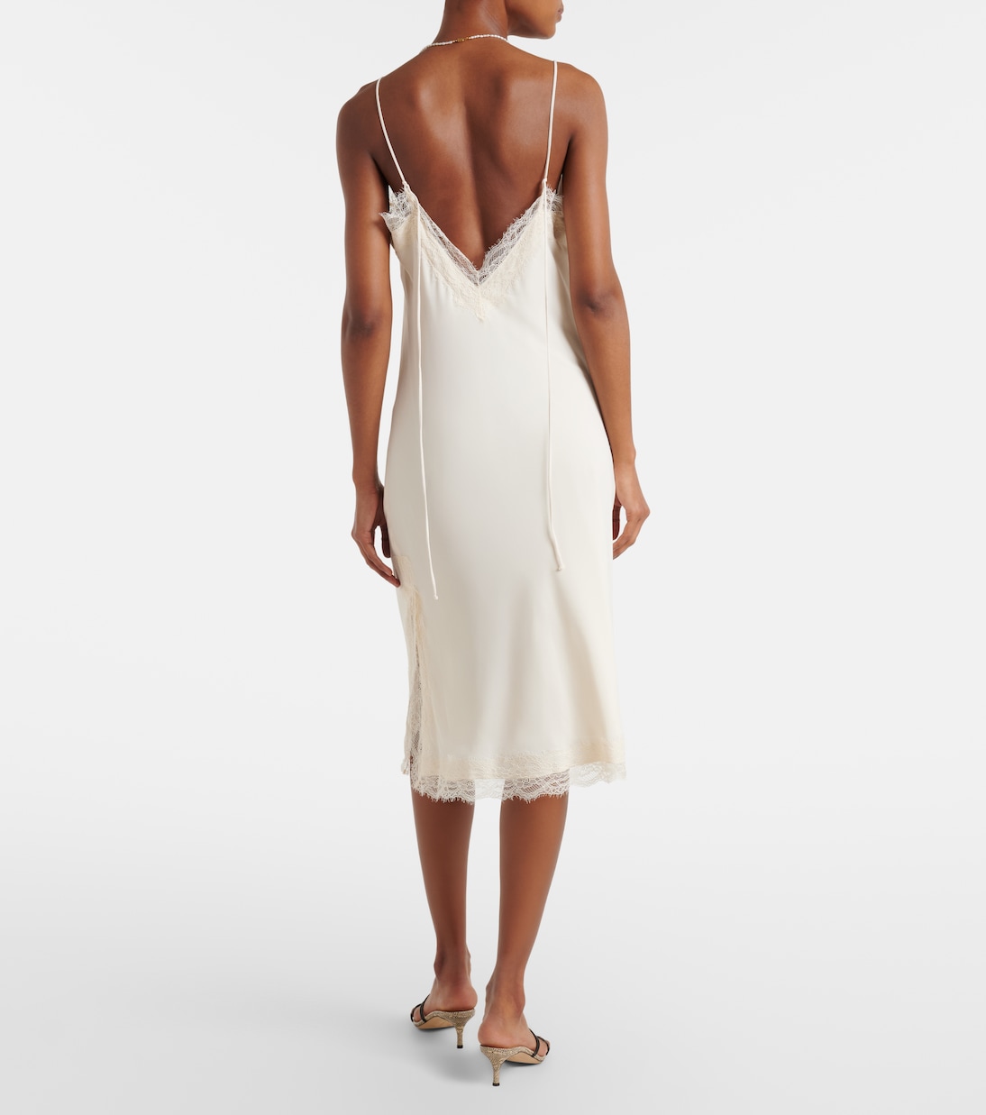 Lace-trimmed slip dress | Róhe