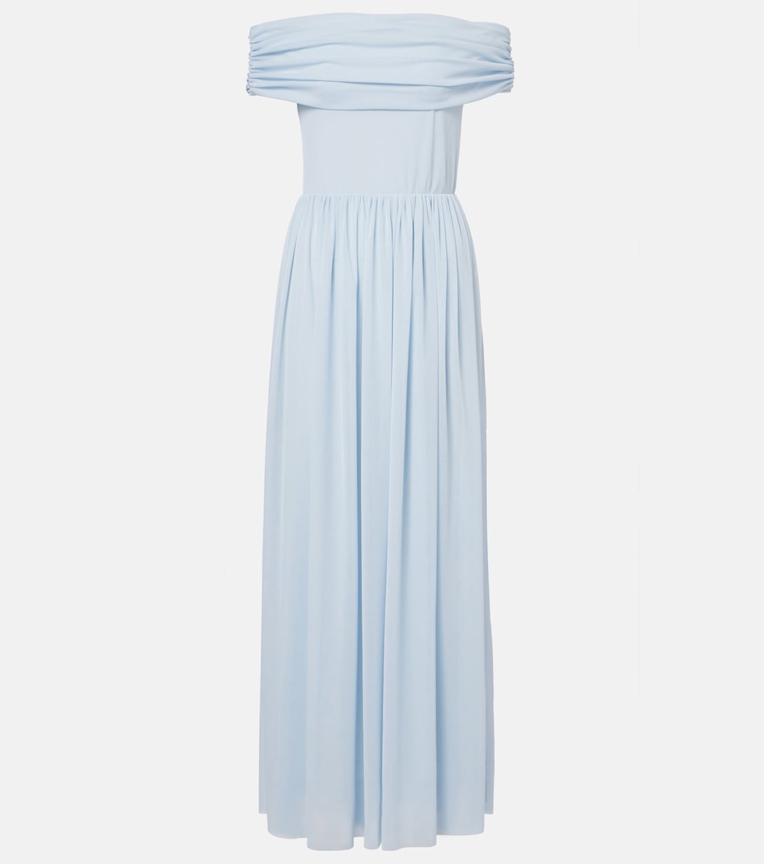 Draped off-shoulder maxi dress | Rotate