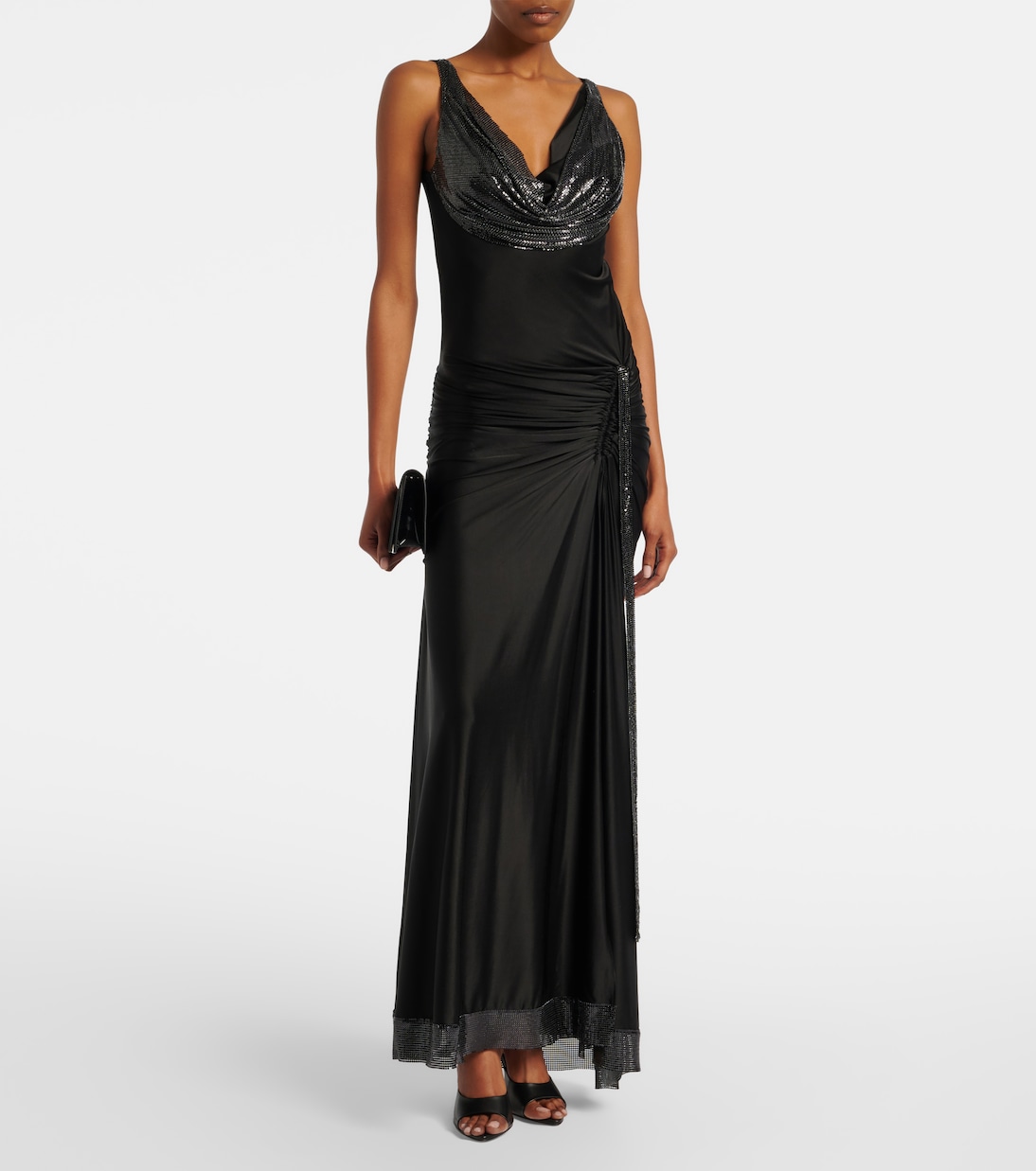Embellished jersey gown | Rabanne