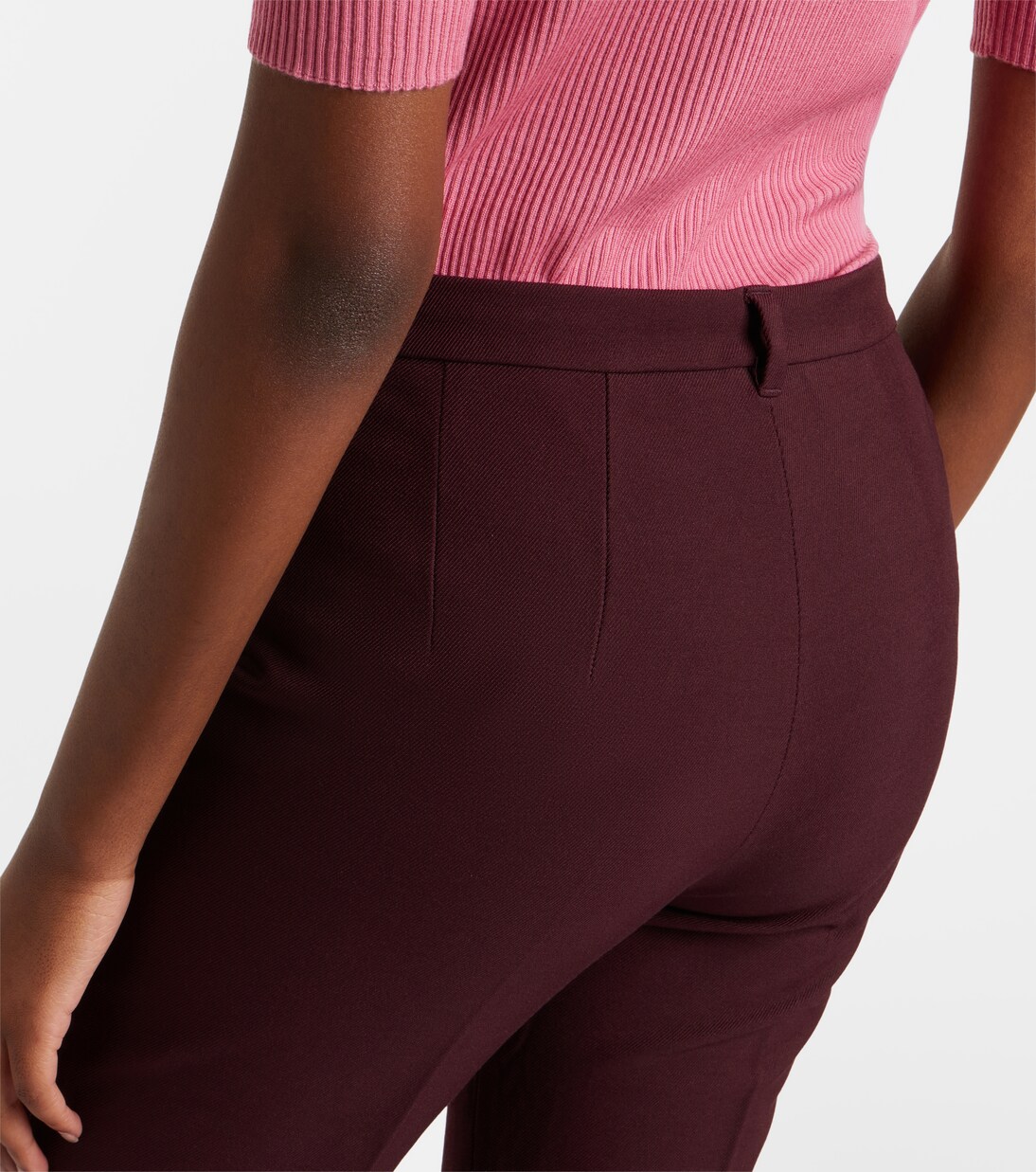 Cotton-blend cropped straight pants | 'S Max Mara
