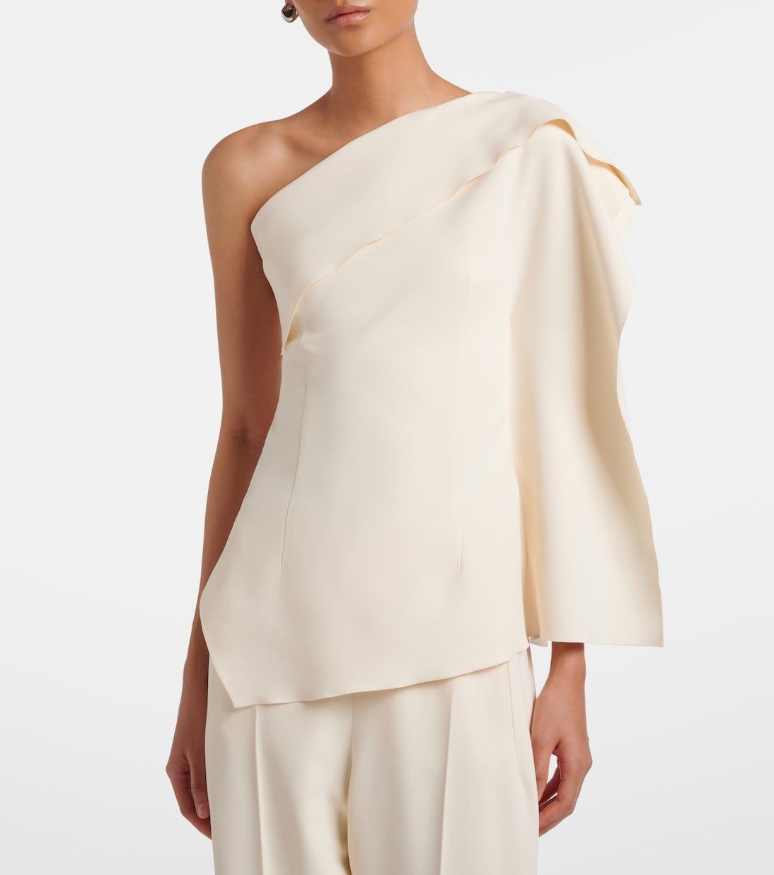 Lavinia draped one-shoulder top | Fforme