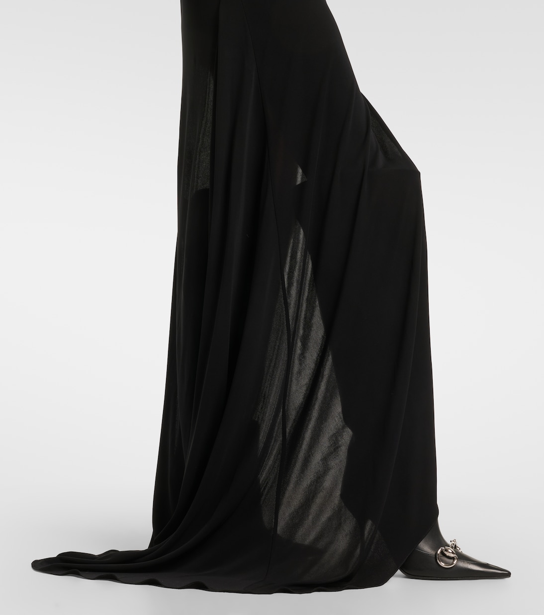 Asymmetric jersey maxi dress | Gucci